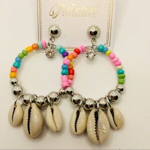 Earrings beads multi color with Crystals &…